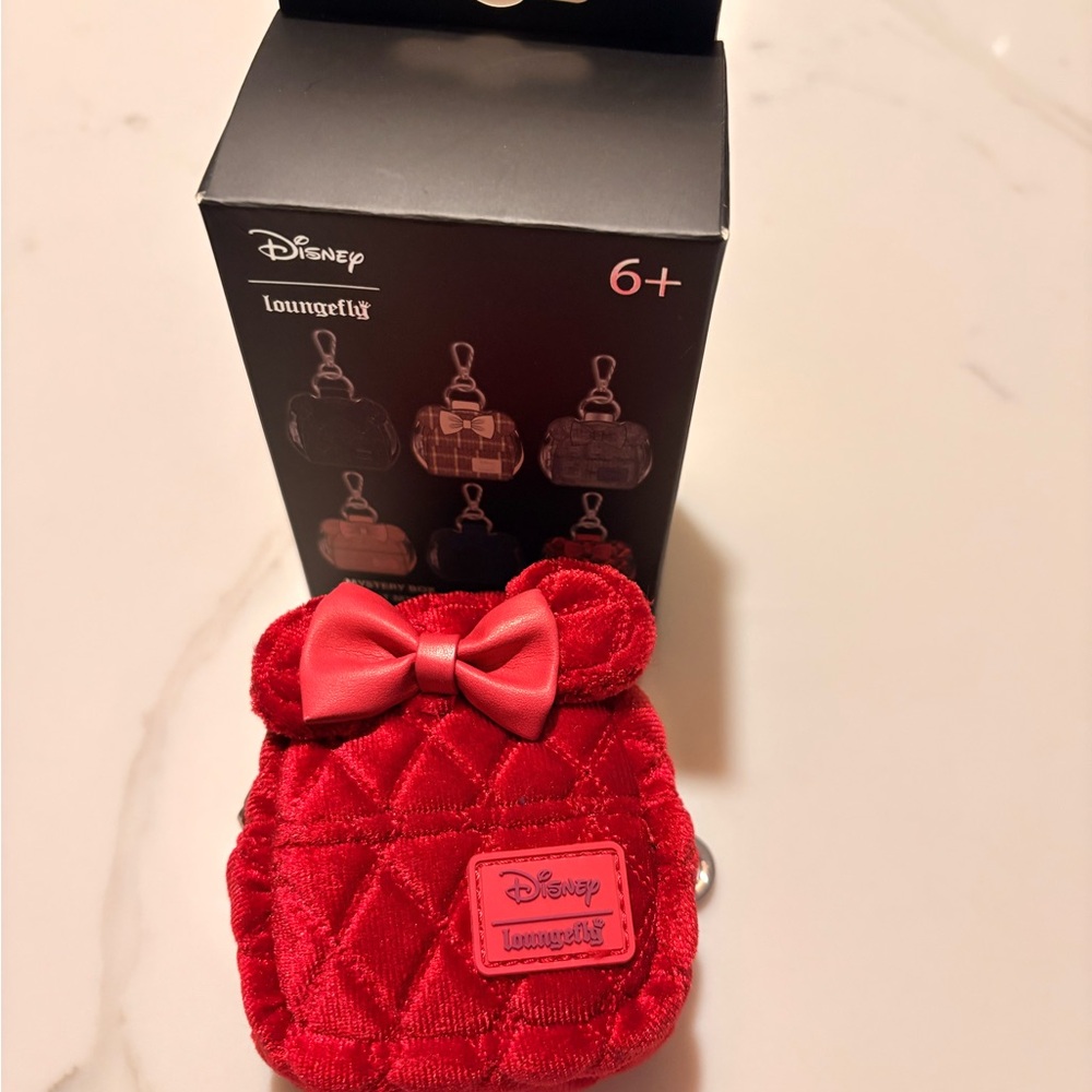 Disney Red Quilted Mini Backpack Keychain - Picture 6 of 8